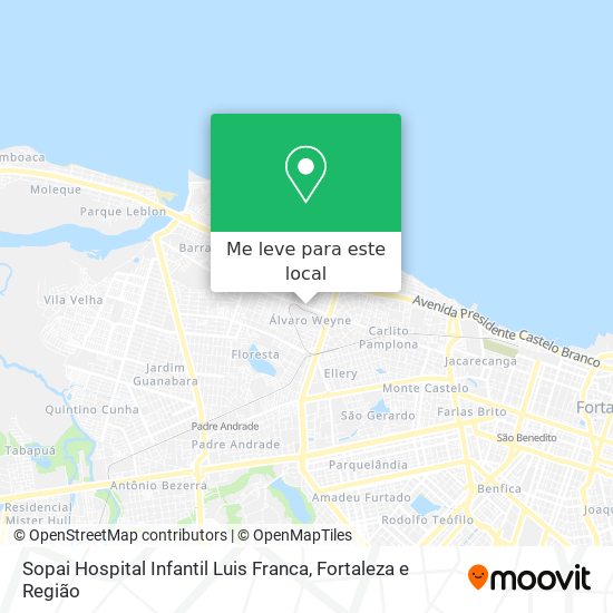 Sopai Hospital Infantil Luis Franca mapa