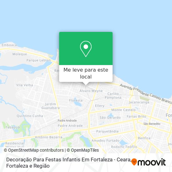 Decoração Para Festas Infantis Em Fortaleza - Ceara mapa