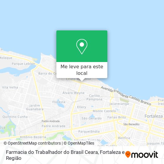 Farmacia do Trabalhador do Brasil Ceara mapa