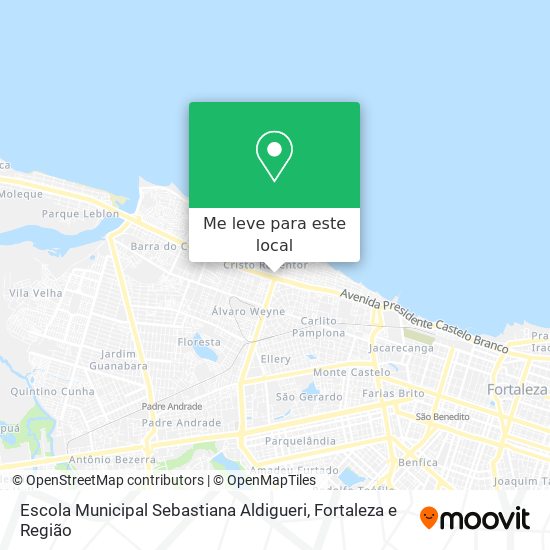 Escola Municipal Sebastiana Aldigueri mapa