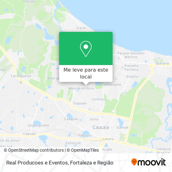 Real Producoes e Eventos mapa