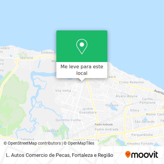 L. Autos Comercio de Pecas mapa