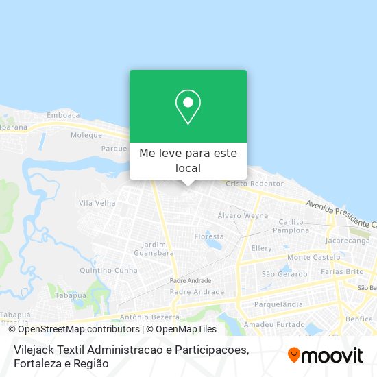 Vilejack Textil Administracao e Participacoes mapa