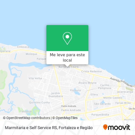 Marmitaria e Self Service RS mapa