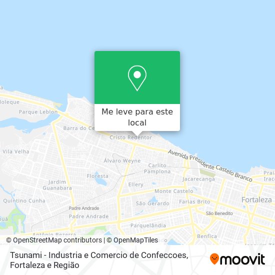 Tsunami - Industria e Comercio de Confeccoes mapa