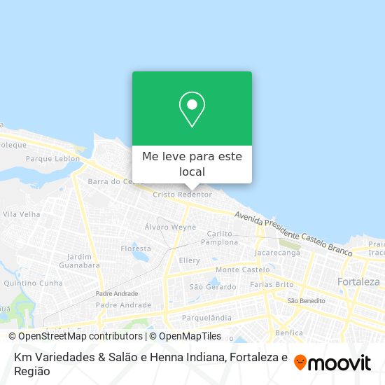 Km Variedades & Salão e Henna Indiana mapa