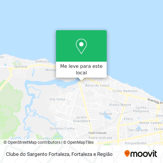 Clube do Sargento Fortaleza mapa