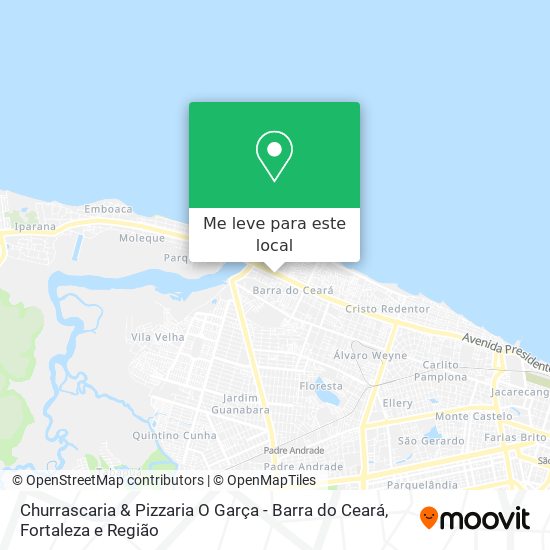 Churrascaria & Pizzaria O Garça - Barra do Ceará mapa