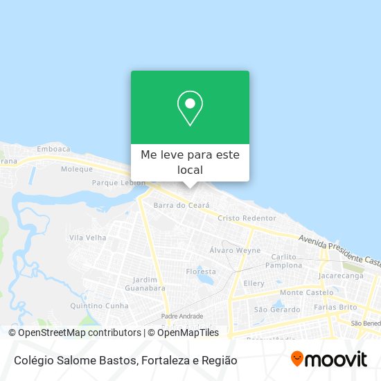 Colégio Salome Bastos mapa