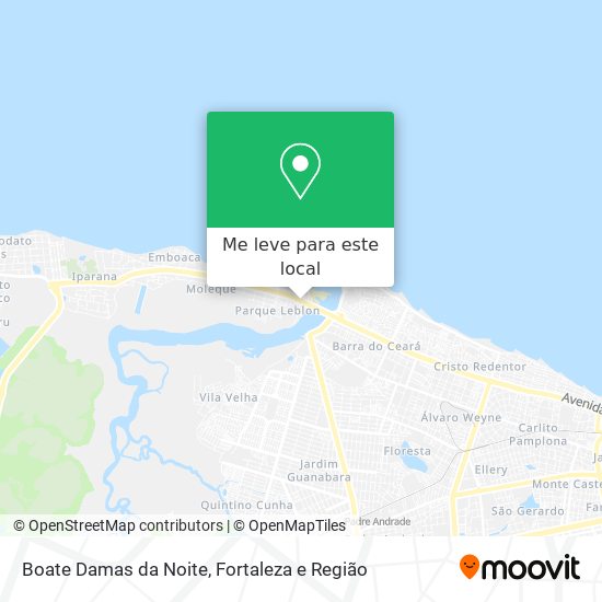 Boate Damas da Noite mapa