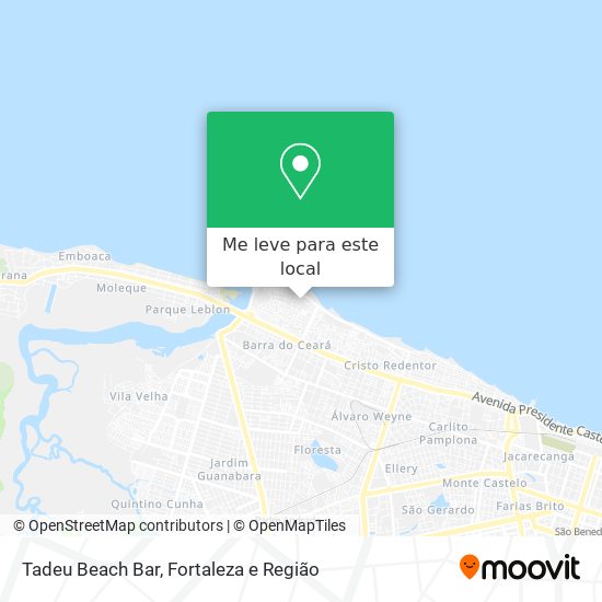 Tadeu Beach Bar mapa