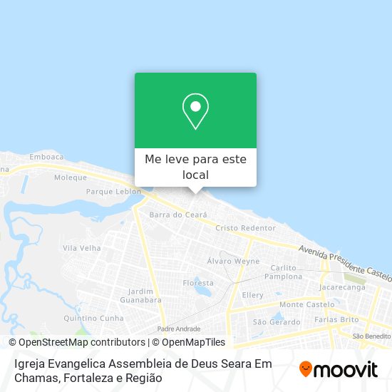 Igreja Evangelica Assembleia de Deus Seara Em Chamas mapa