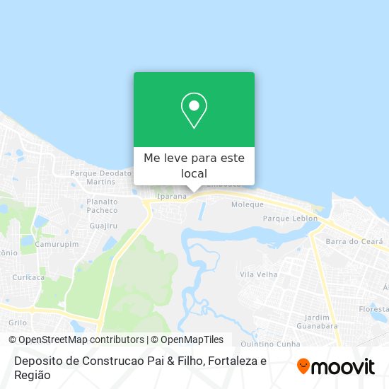 Deposito de Construcao Pai & Filho mapa