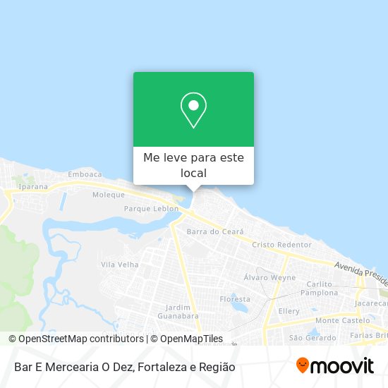 Bar E Mercearia O Dez mapa