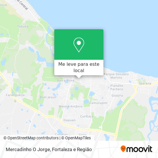 Mercadinho O Jorge mapa