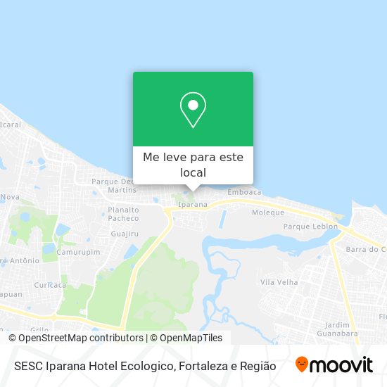 SESC Iparana Hotel Ecologico mapa