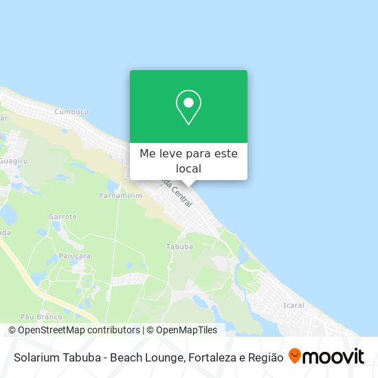 Solarium Tabuba - Beach Lounge mapa