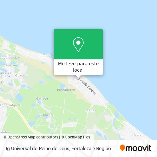 Ig Universal do Reino de Deus mapa