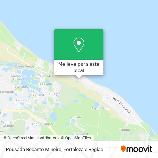 Pousada Recanto Mineiro mapa