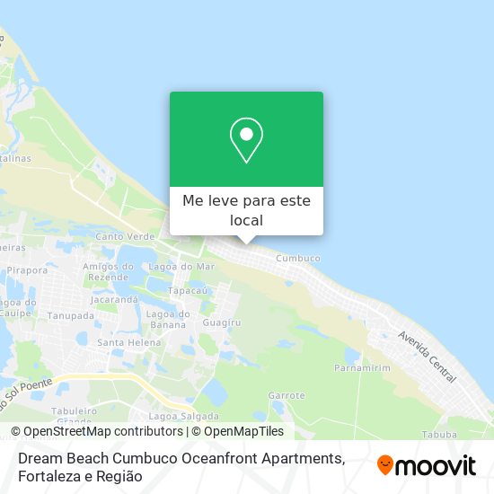 Dream Beach Cumbuco Oceanfront Apartments mapa