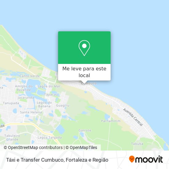 Táxi e Transfer Cumbuco mapa
