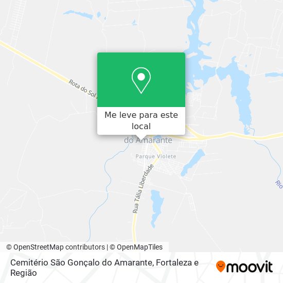 Cemitério São Gonçalo do Amarante mapa