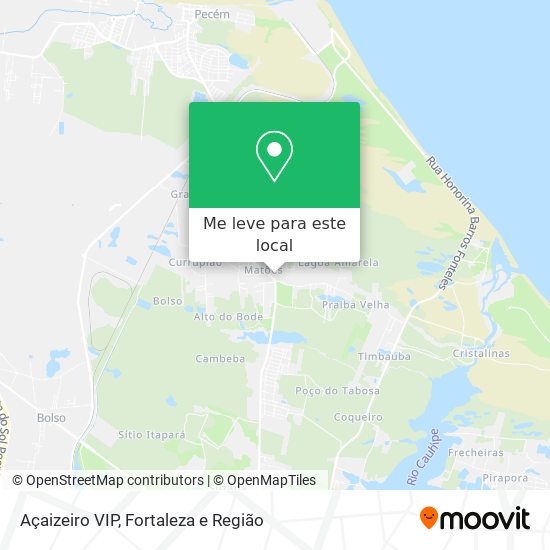 Açaizeiro VIP mapa