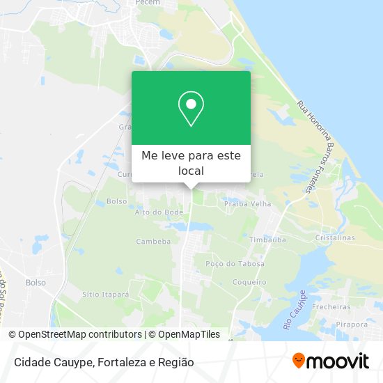 Cidade Cauype mapa