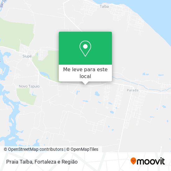 Praia Taíba mapa