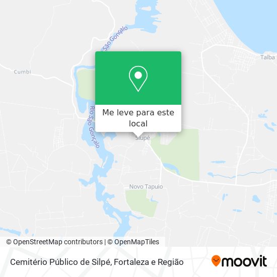 Cemitério Público de Silpé mapa