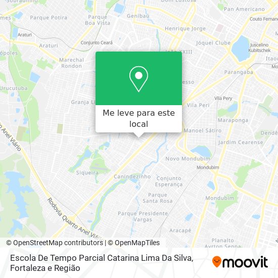 Escola De Tempo Parcial Catarina Lima Da Silva mapa