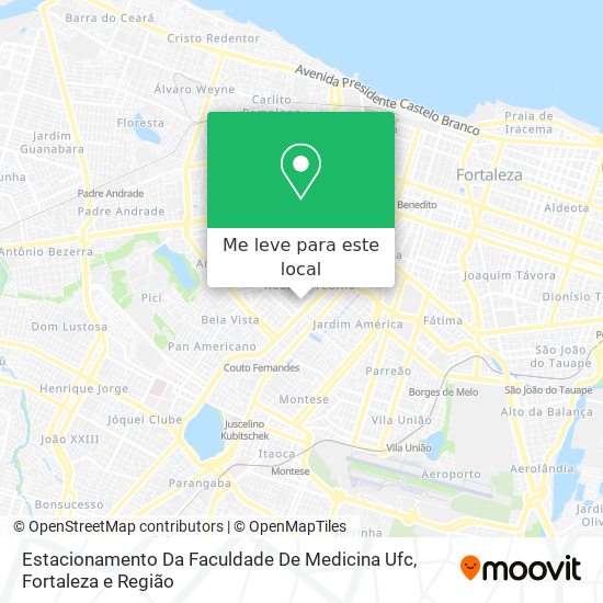 Estacionamento Da Faculdade De Medicina Ufc mapa