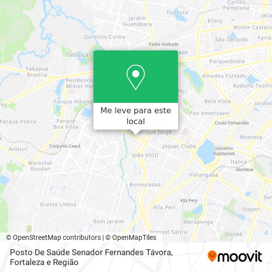 Posto De Saúde Senador Fernandes Távora mapa