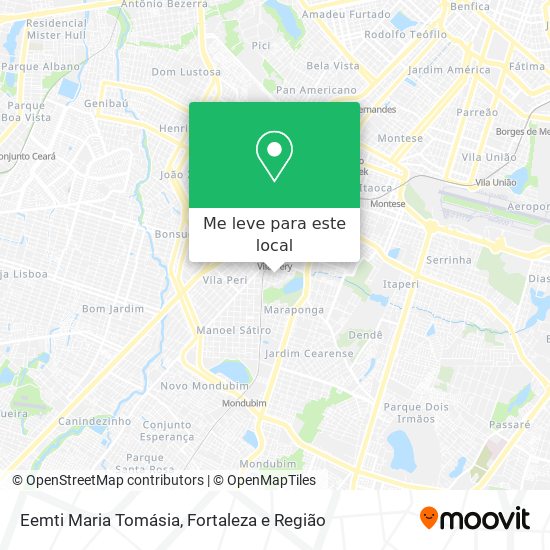 Eemti Maria Tomásia mapa