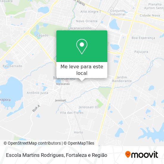 Escola Martins Rodrigues mapa