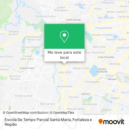Escola De Tempo Parcial Santa Maria mapa