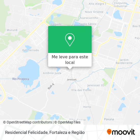 Residencial Felicidade mapa