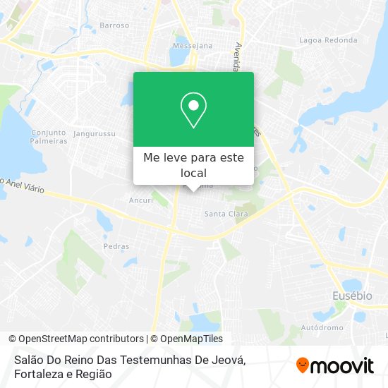 Salão Do Reino Das Testemunhas De Jeová mapa