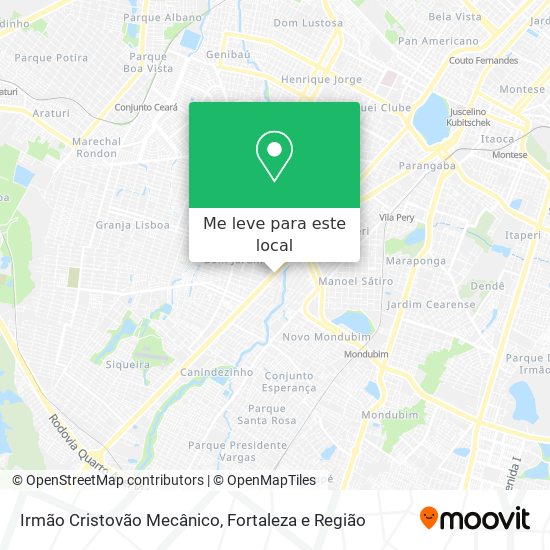 Irmão Cristovão Mecânico mapa