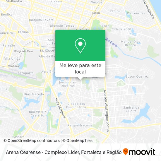 Arena Cearense - Complexo Lider mapa