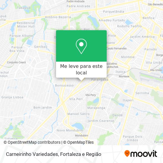 Carneirinho Variedades mapa