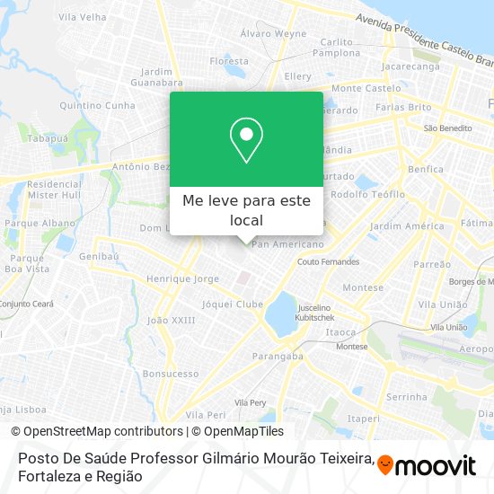 Posto De Saúde Professor Gilmário Mourão Teixeira mapa