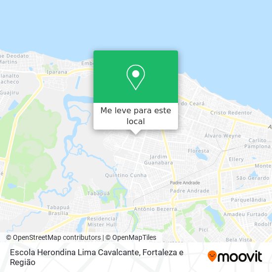 Escola Herondina Lima Cavalcante mapa