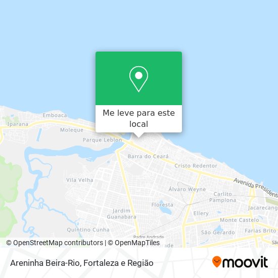 Areninha Beira-Rio mapa