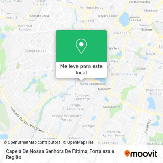 Capela De Nossa Senhora De Fátima mapa
