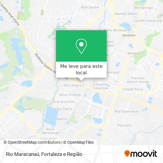 Rio Maracanaú mapa