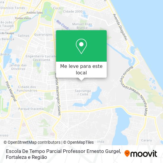 Escola De Tempo Parcial Professor Ernesto Gurgel mapa