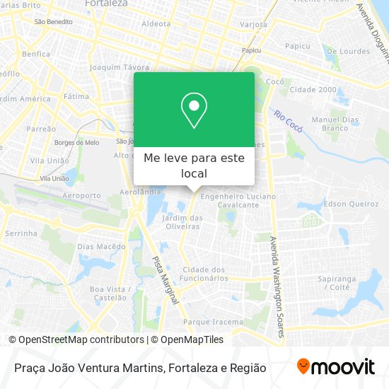 Praça João Ventura Martins mapa