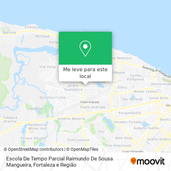 Escola De Tempo Parcial Raimundo De Sousa Mangueira mapa
