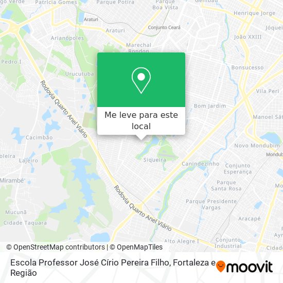 Escola Professor José Círio Pereira Filho mapa